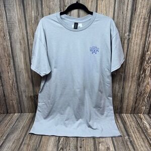 Palmetto Moon Graphic T Shirt Mens Size Large Gray Cotton Short Sleeve Tee